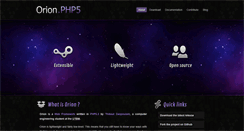 Desktop Screenshot of orionphp.org